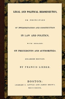 Couverture_Legal and Political Hermeneutics