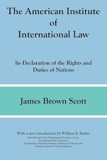 Front cover_The American Institute of International Law