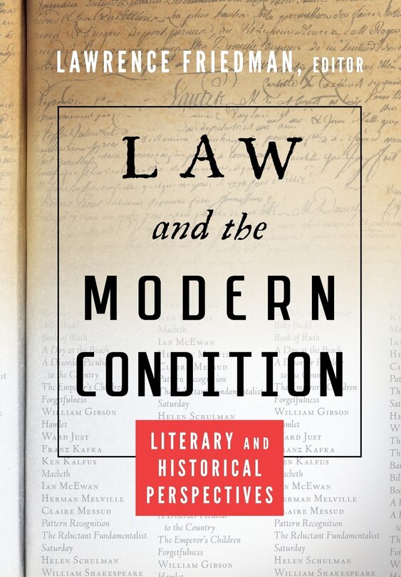 Front cover_Law and the Modern Condition