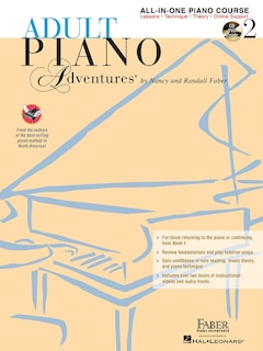 Adult Piano Adventures All-in-One Lesson Book 2: Book With Cd, Dvd And Online Support