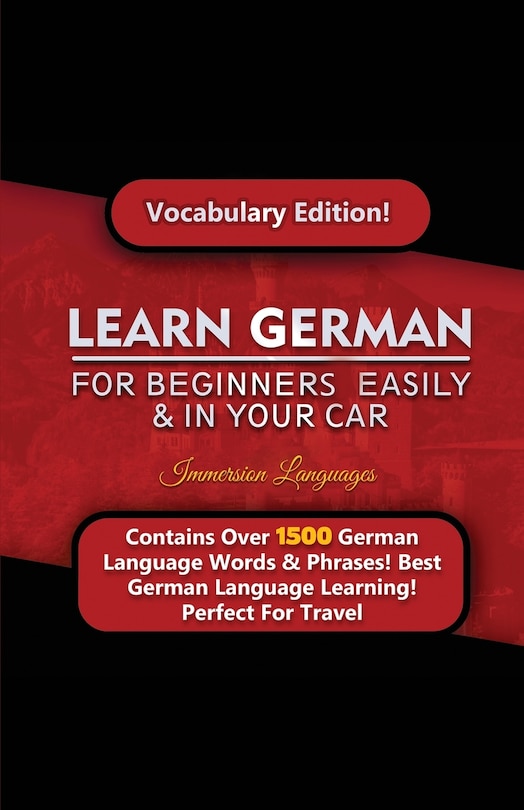 Front cover_Learn German For Beginners Easily & In Your Car! Vocabulary Edition