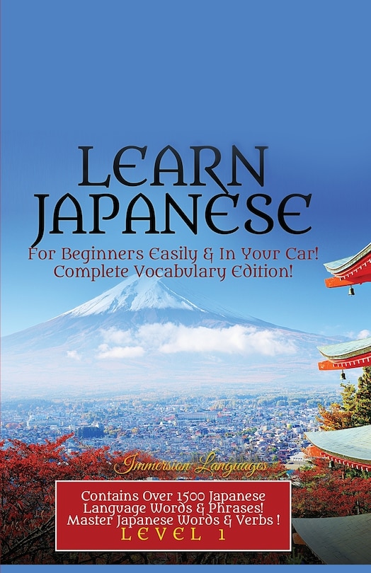 Front cover_Learn Japanese For Beginners Easily & In Your Car! Vocabulary Edition!