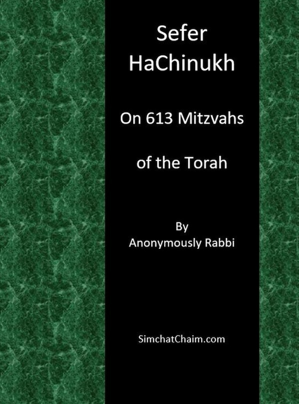 Couverture_Sefer HaChinukh - On 613 Mitzvahs of the Torah