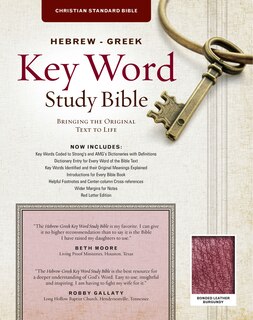 The Hebrew-greek Key Word Study Bible: Csb Edition, Burgundy Bonded