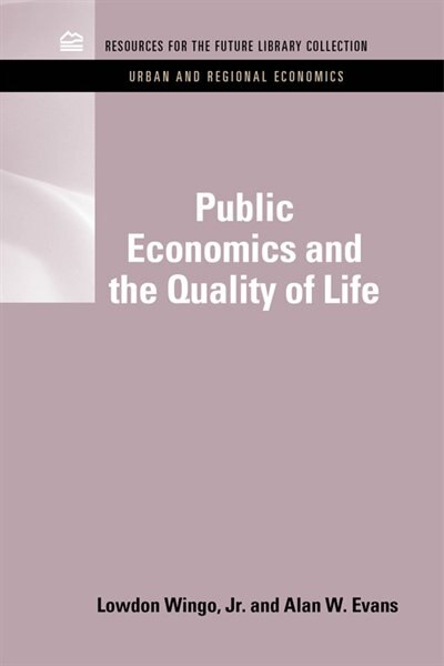 Couverture_Public Economics and the Quality of Life