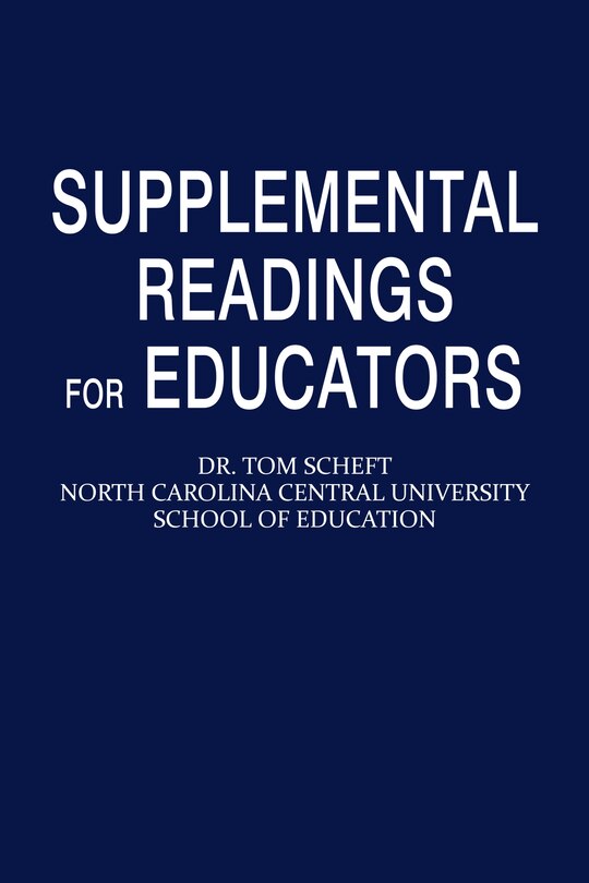 Front cover_Supplemental Readings for Educators