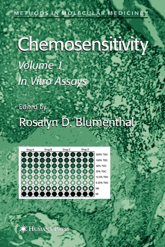 Chemosensitivity: Volume I: In Vitro Assays