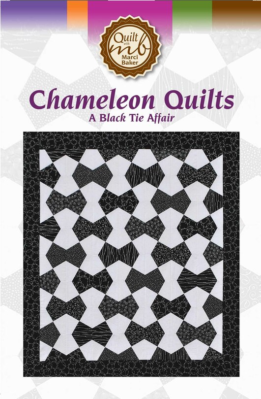 Front cover_Chameleon Quilts A Black Tie Affair Quilt Pattern