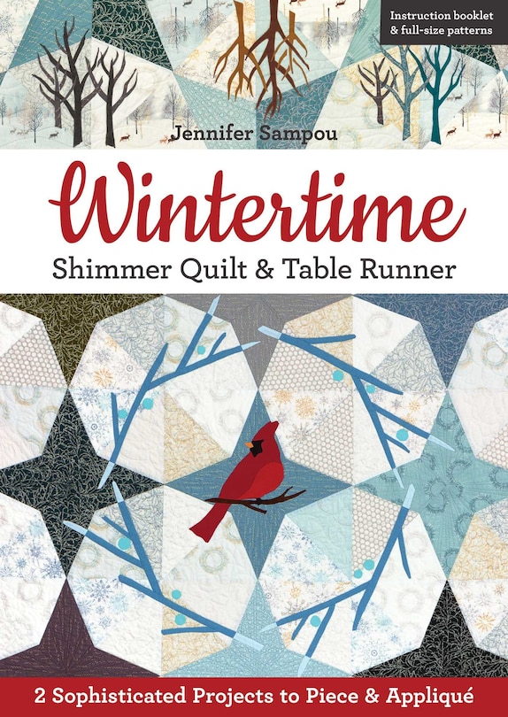 Front cover_Wintertime Shimmer Quilt & Table Runner