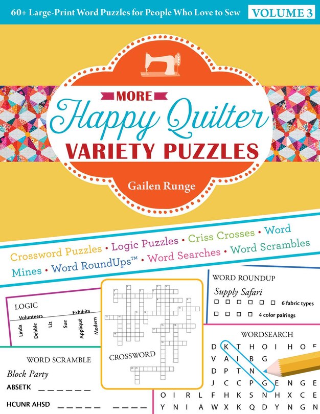 Front cover_More Happy Quilter Variety Puzzles