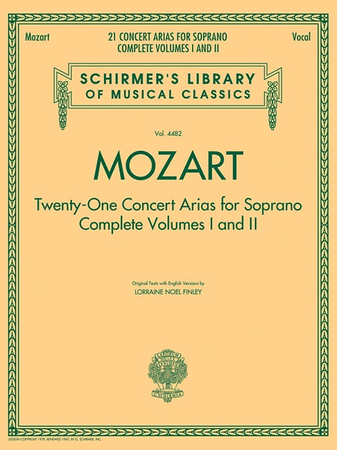 Front cover_Mozart - 21 Concert Arias for Soprano