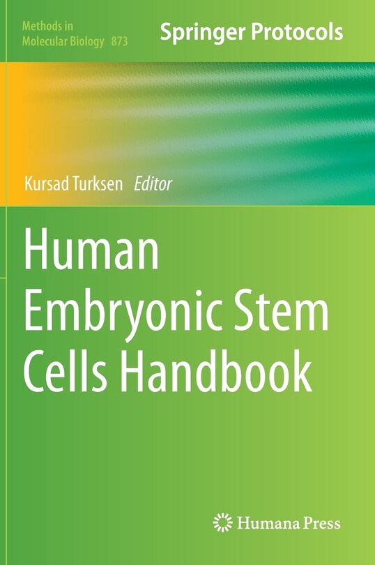 Front cover_Human Embryonic Stem Cells Handbook