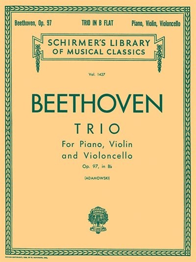 Front cover_Trio In B Flat, Op. 97 (archduke Trio)