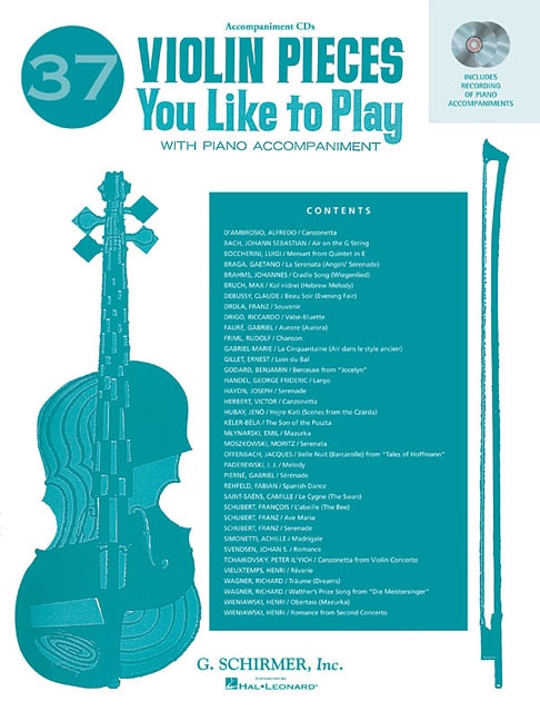 37 Violin Pieces You Like To Play: Two Accompaniment Cds