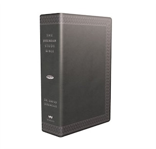Couverture_The Jeremiah Study Bible, Nkjv: (charcoal W/ Burnished Edges) Leatherluxe® W/thumb Index