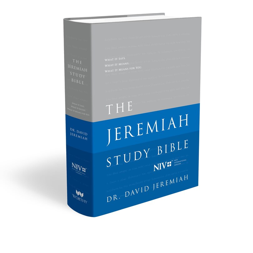 Front cover_The Jeremiah Study Bible, NIV: Jacketed Hardcover