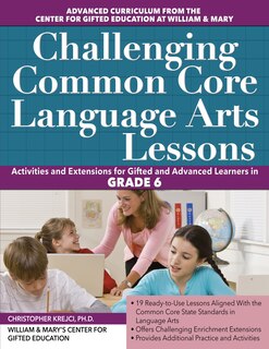 Front cover_Challenging Common Core Language Arts Lessons