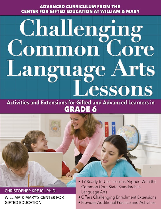 Front cover_Challenging Common Core Language Arts Lessons