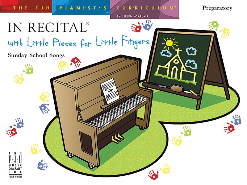Front cover_In Recital with Little Pieces for Little Fingers - Sunday School Songs