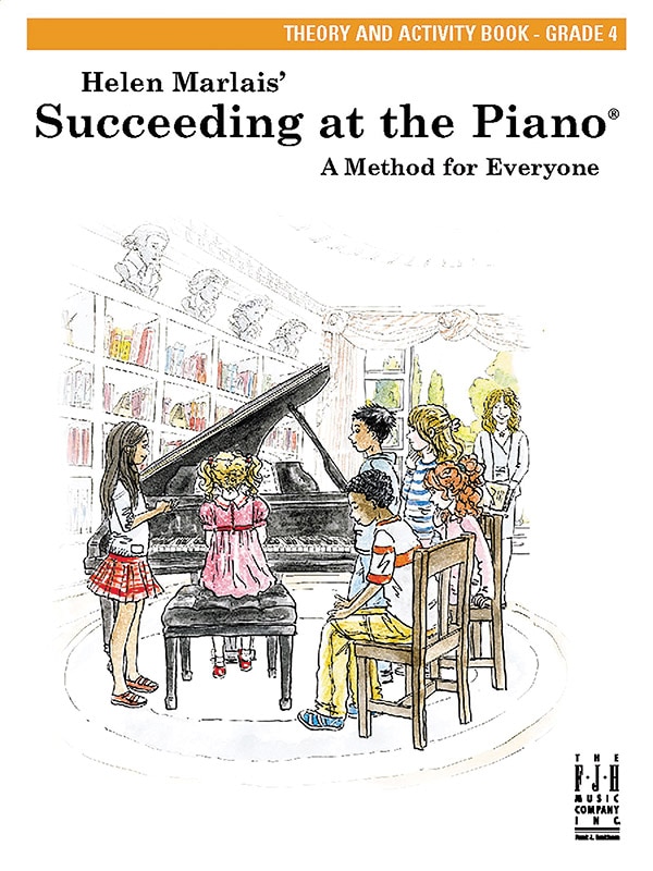 Couverture_Succeeding at the Piano, Theory and Activity Book - Grade 4