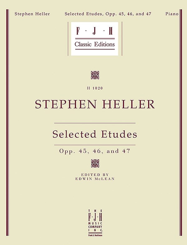 Front cover_Heller - Selected Etudes, Op. 45, 46, and 47
