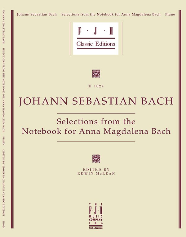 Front cover_Selections from the Notebook for Anna Magdalena Bach