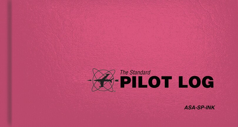 Front cover_The Standard Pilot Logbook (Pink)
