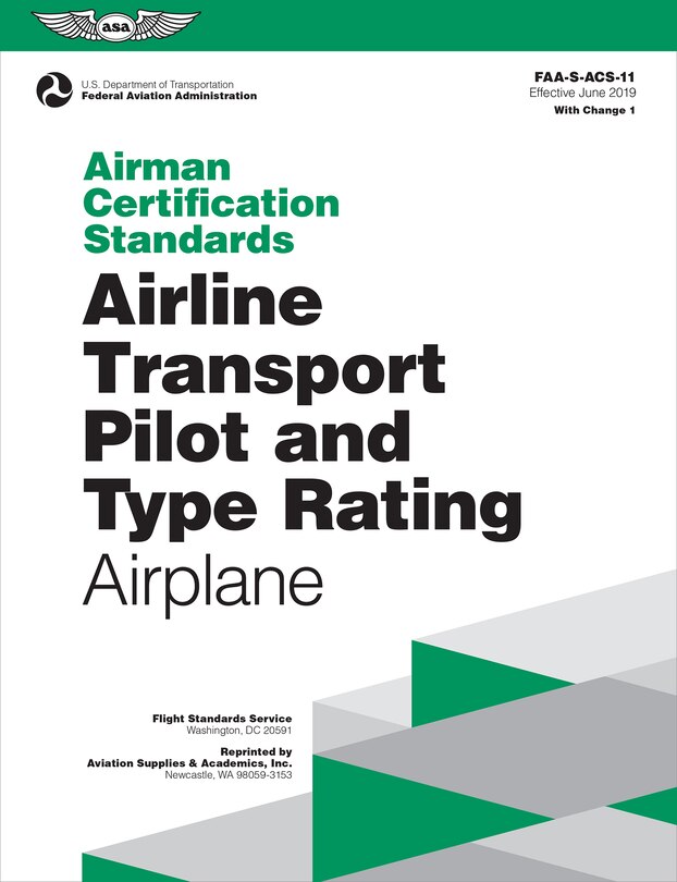 Couverture_Airman Certification Standards: Airline Transport Pilot and Type Rating - Airplane (2024)