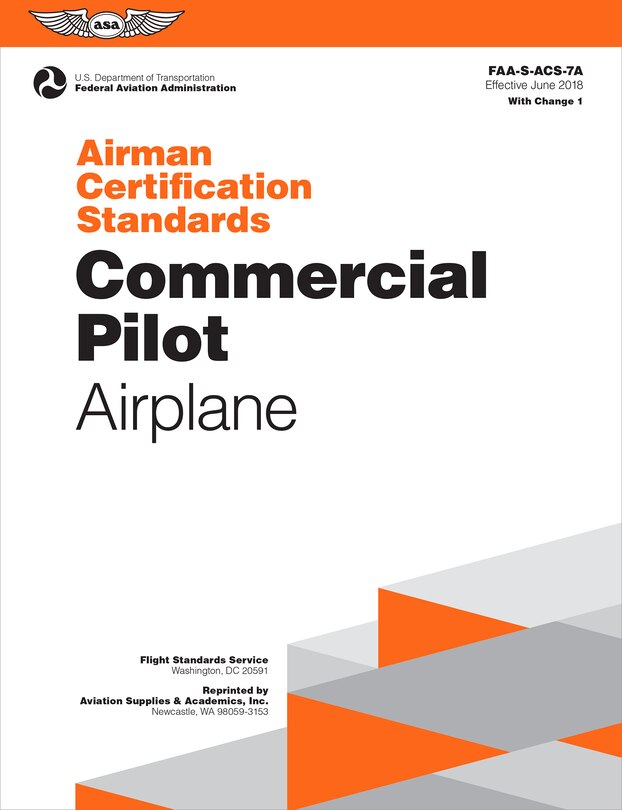 Front cover_Airman Certification Standards: Commercial Pilot - Airplane (2024)