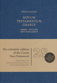 Front cover_Novum Testamentum Graece (NA28) NRSV/REB Greek-English New Testament (Imitation Leather, Blue)