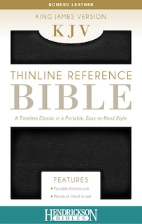 Couverture_KJV Thinline Reference Bible (Bonded Leather, Black, Red Letter)