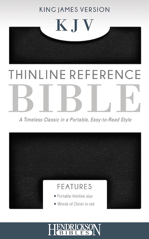 Front cover_KJV Thinline Reference Bible (Flexisoft, Black, Red Letter)