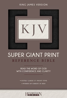 Couverture_KJV Super Giant Print Reference Bible (Imitation Leather, Black, Red Letter)