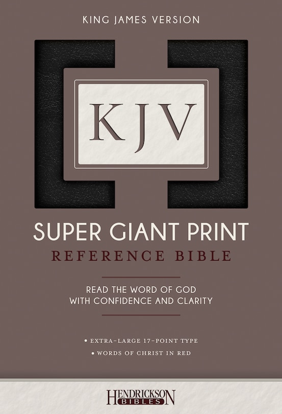 Couverture_KJV Super Giant Print Reference Bible (Imitation Leather, Black, Red Letter)