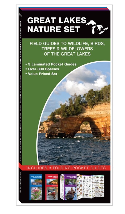 Great Lakes Nature Set: Field Guide To Wildlife, Birds, Trees & Wildflowers Of The Great Lakes