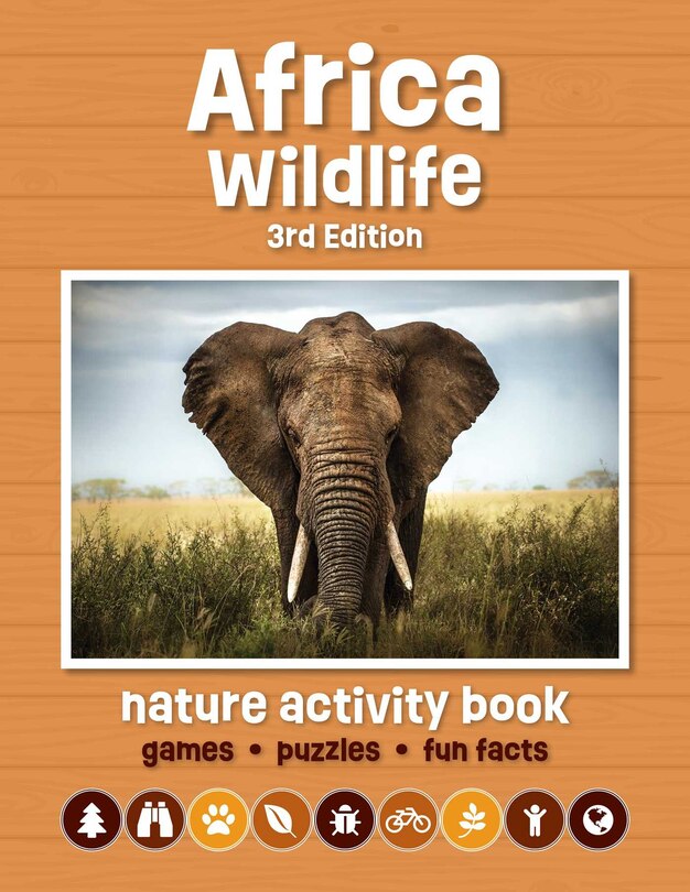 Front cover_Africa Wildlife Nature Activity Book, 3rd Ed