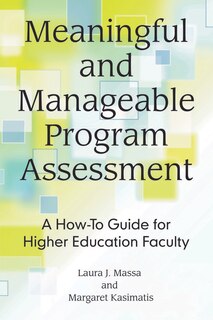 Couverture_Meaningful And Manageable Program Assessment