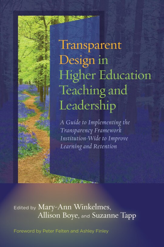 Front cover_Transparent Design in Higher Education Teaching and Leadership