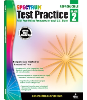Front cover_Spectrum Test Practice, Grade 2
