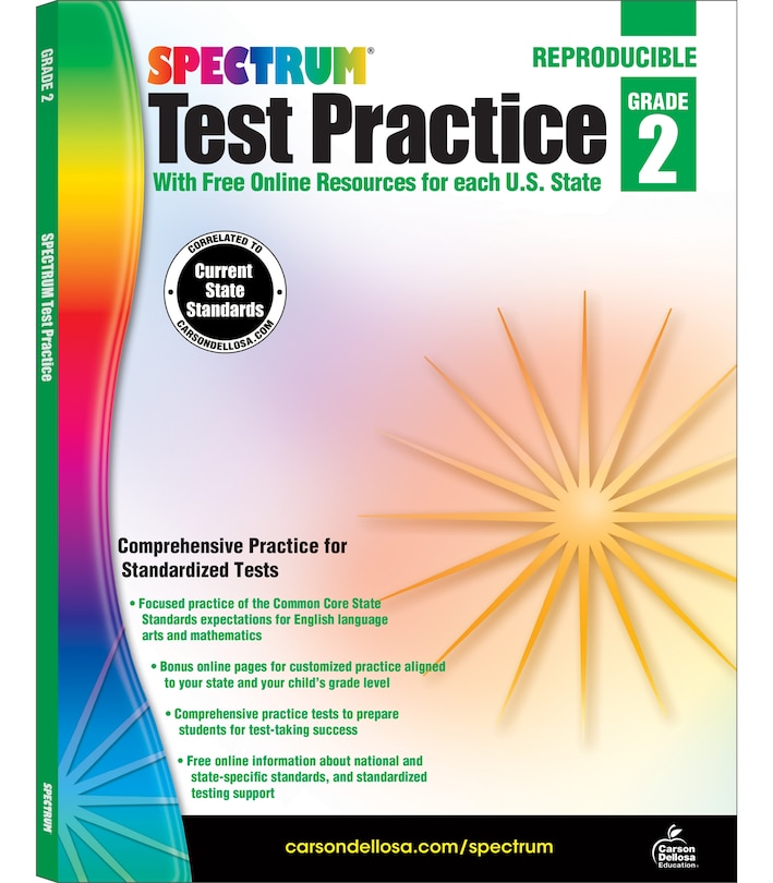 Front cover_Spectrum Test Practice, Grade 2