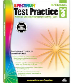 Couverture_Spectrum Test Practice, Grade 3