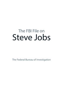 Front cover_The FBI File on Steve Jobs