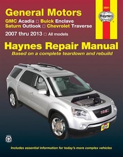 Front cover_General Motors Gmc Acadia, Buick Enclave, Saturn Outlook, Chevrolet Traverse