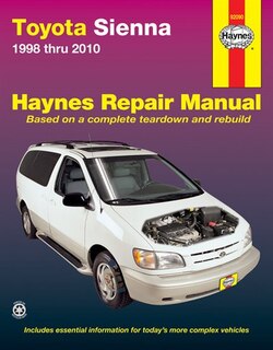 Couverture_Toyota Sienna 1998 Thru 2010 Haynes Repair Manual