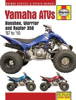 Front cover_Yamaha Atvs Banshee, Warrior And Raptor 350 '87 To '10