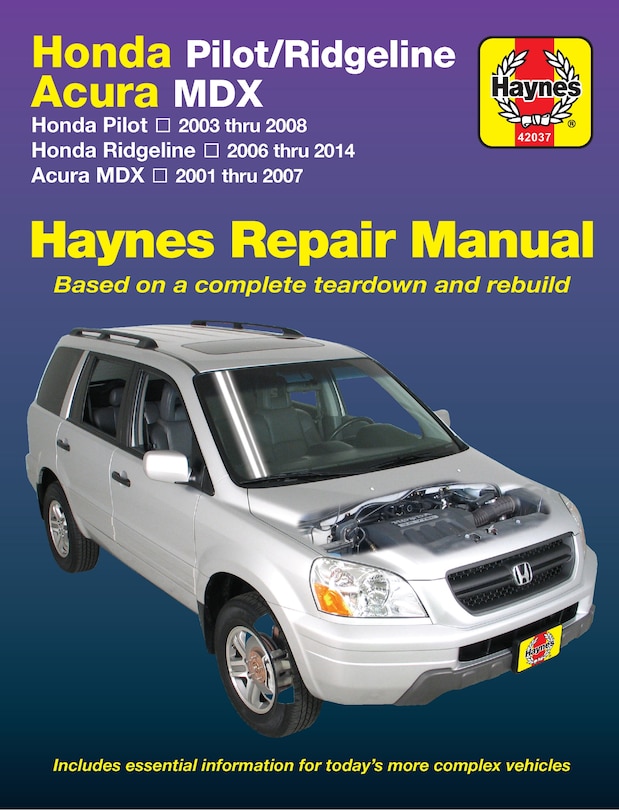 Front cover_Honda Pilot/ridgeline & Acura Mdx
