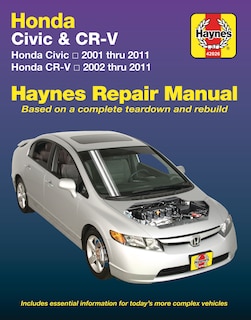 Couverture_Honda Civic 2001 thru 2011 & CR-V 2002 thru 2011 Haynes Repair Manual