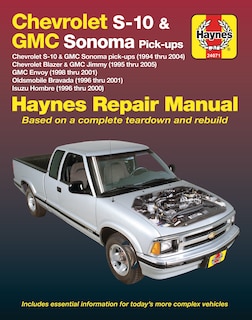 Couverture_Chevy S-10 & GMC Sonoma Pick-Ups 1994-04, Chevy Blazer & GMC Jimmy 1995-05, GMC Envoy 1998-01, Olds Bravada 1996-01 & Isuzu Hombre 1996-00