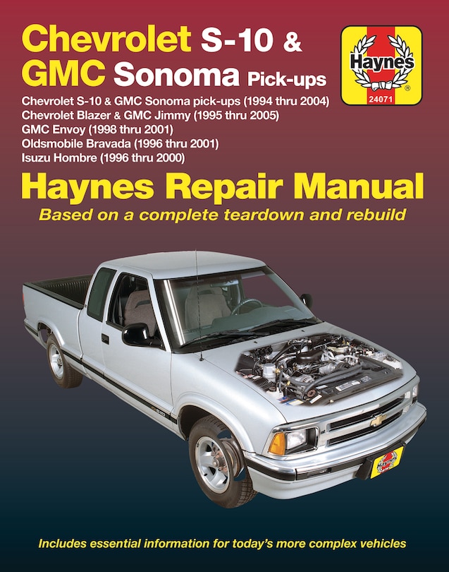 Couverture_Chevy S-10 & GMC Sonoma Pick-Ups 1994-04, Chevy Blazer & GMC Jimmy 1995-05, GMC Envoy 1998-01, Olds Bravada 1996-01 & Isuzu Hombre 1996-00