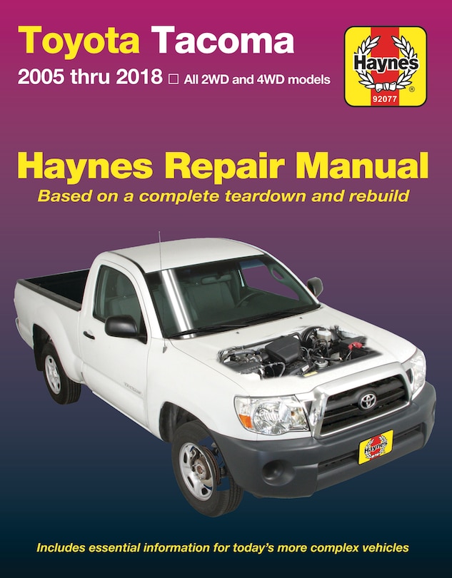 Toyota Tacoma 2006 Thru 2018 Haynes Repair Manual